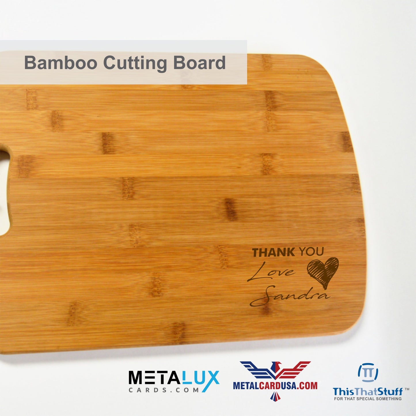 Custom Bamboo Cutting Board | Couple, Family, Wedding, Birthday, Home Sweet Home | Engraved directly on bamboo - Comes in two sizes