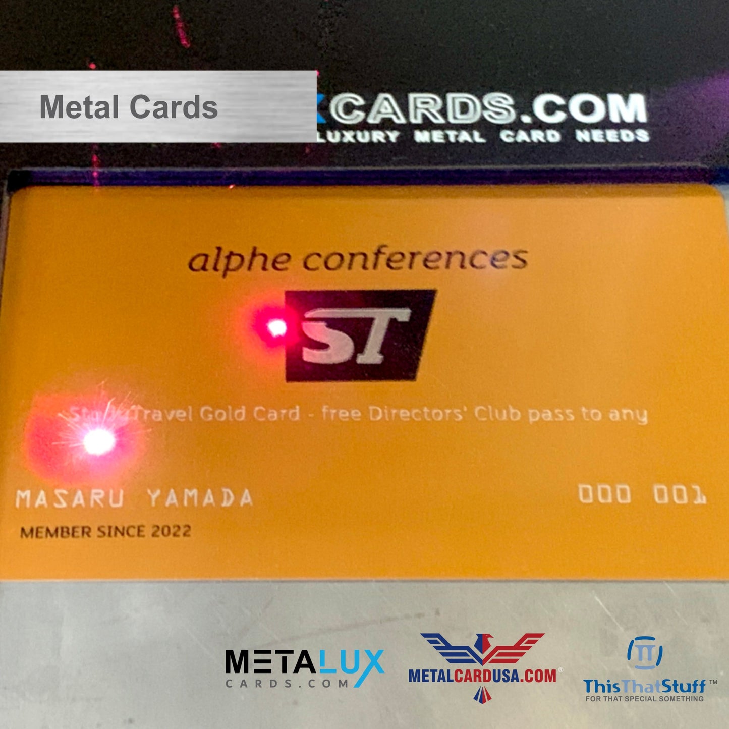 Custom Printed AluSwiss Metal Cards | Credit Card Sized | Aluminum for Membership Cards, Business Cards and Invitations