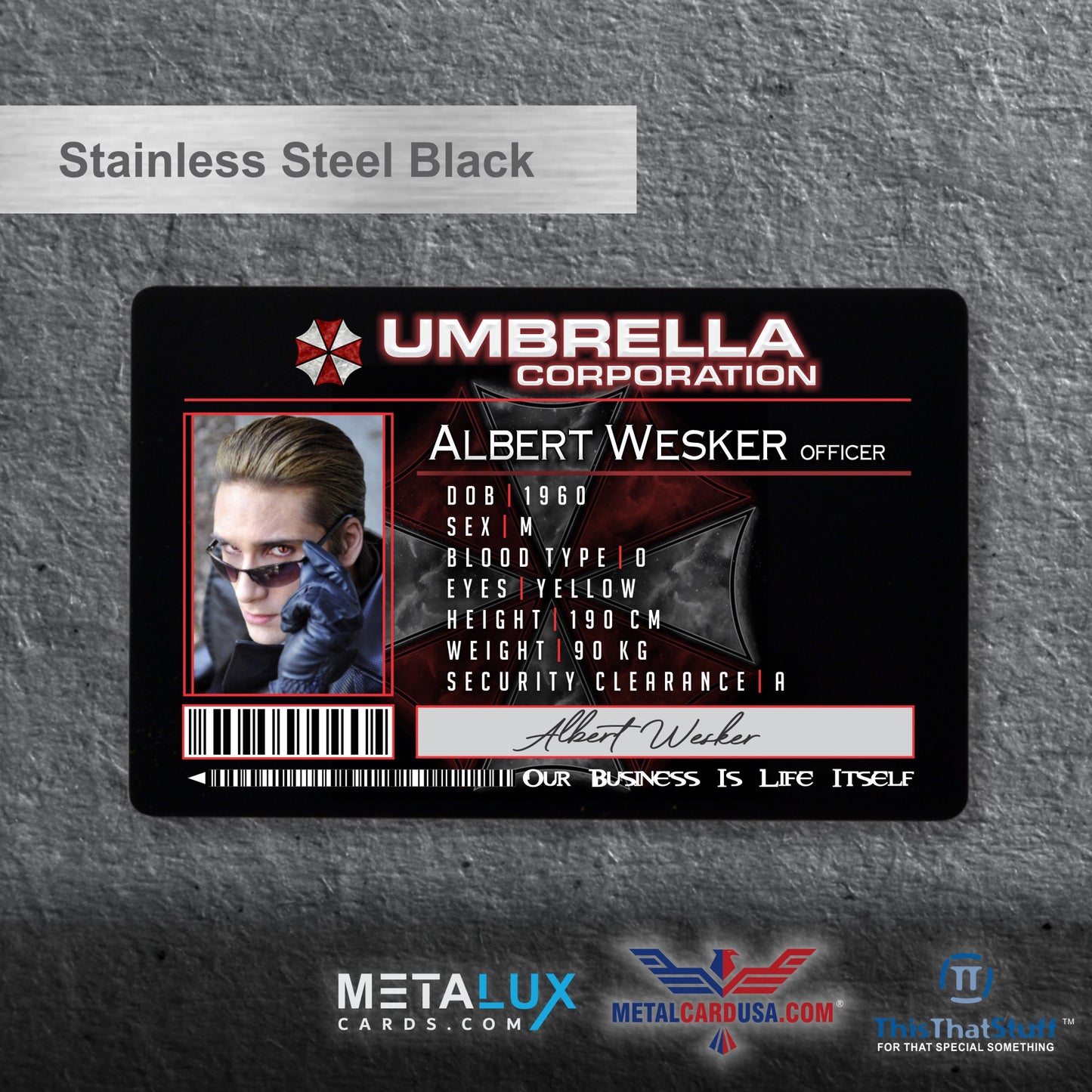 Deluxe Stainless Steel Perma-Etch Metalux Series | Membership Cards | Engraved Business Cards | VIP Cards | Gift Cards | Special Events