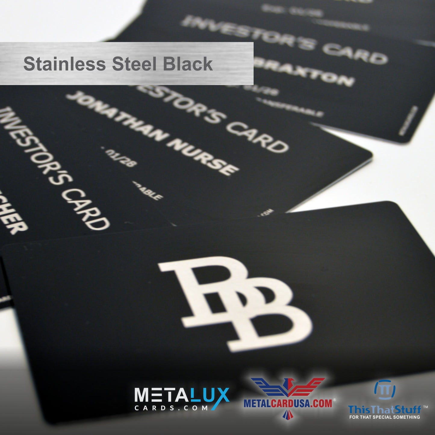 Deluxe Stainless Steel Custom Printed Metalux Series | Membership Cards | Engraved Business Cards | VIP Cards | Gift Cards | Quick Turnaround
