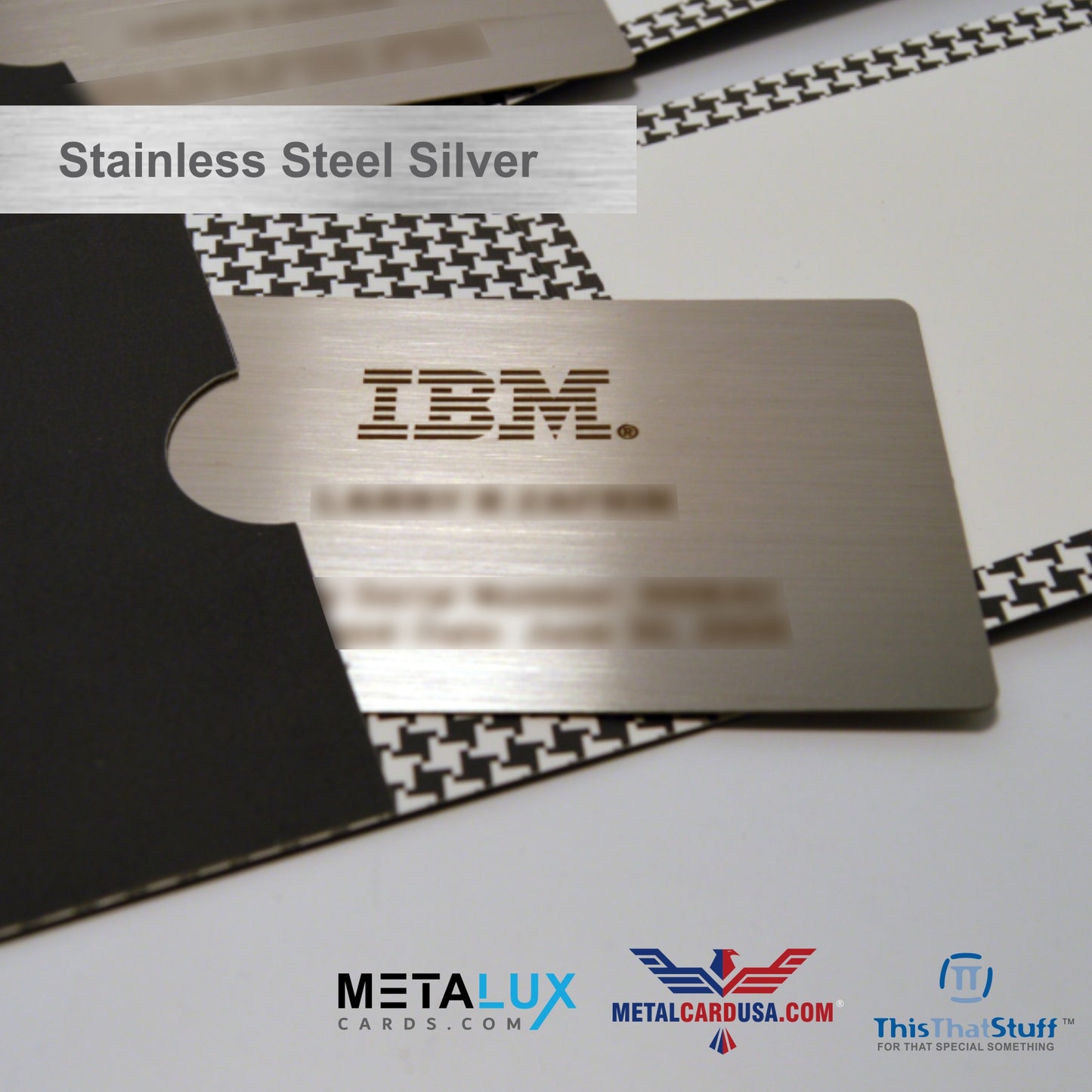 Stainless Steel Business Cards - Membership or VIP Metal Cards for any Luxury event - Quick & Easy to order with fast turnaround