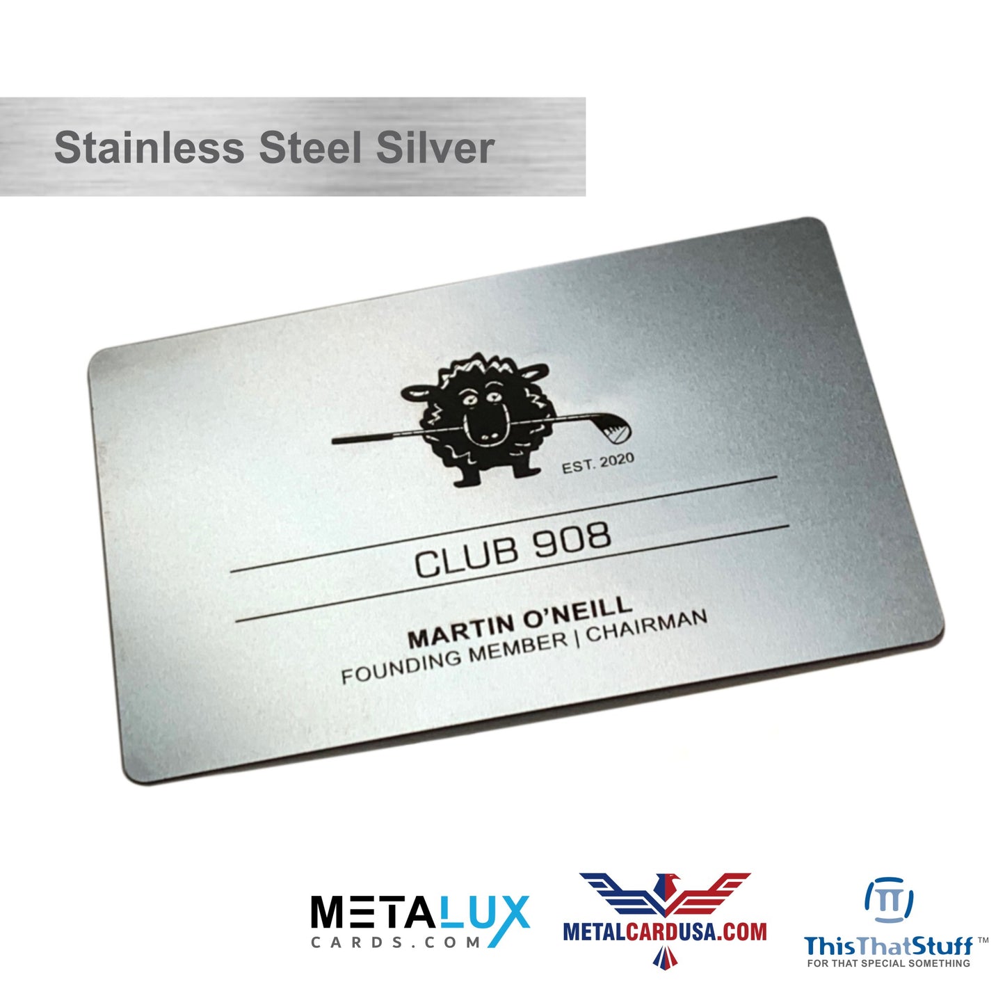 Stainless Steel Business Cards - Membership or VIP Metal Cards for any Luxury event - Quick & Easy to order with fast turnaround