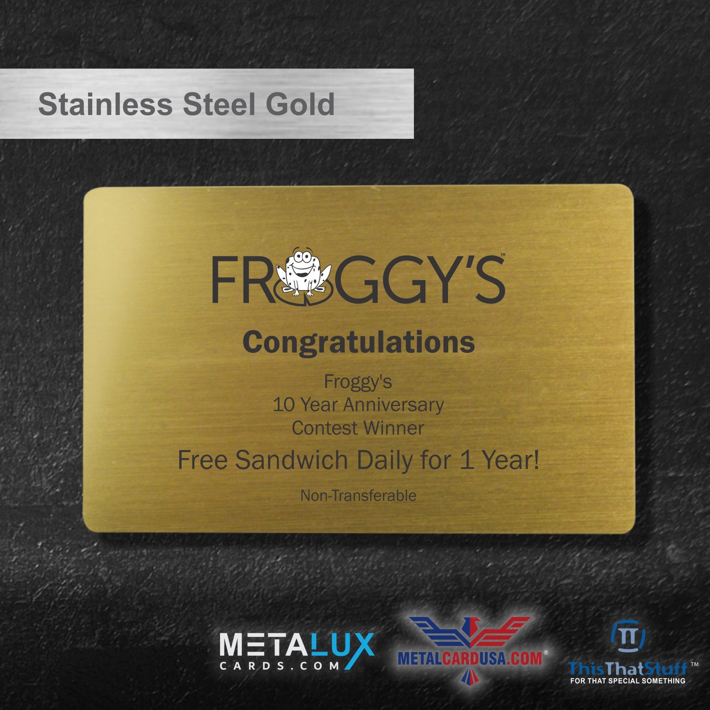 Quality Heavy Stainless Steel Business Cards - Membership - VIP Metal Cards for any event - Inhouse Graphic department