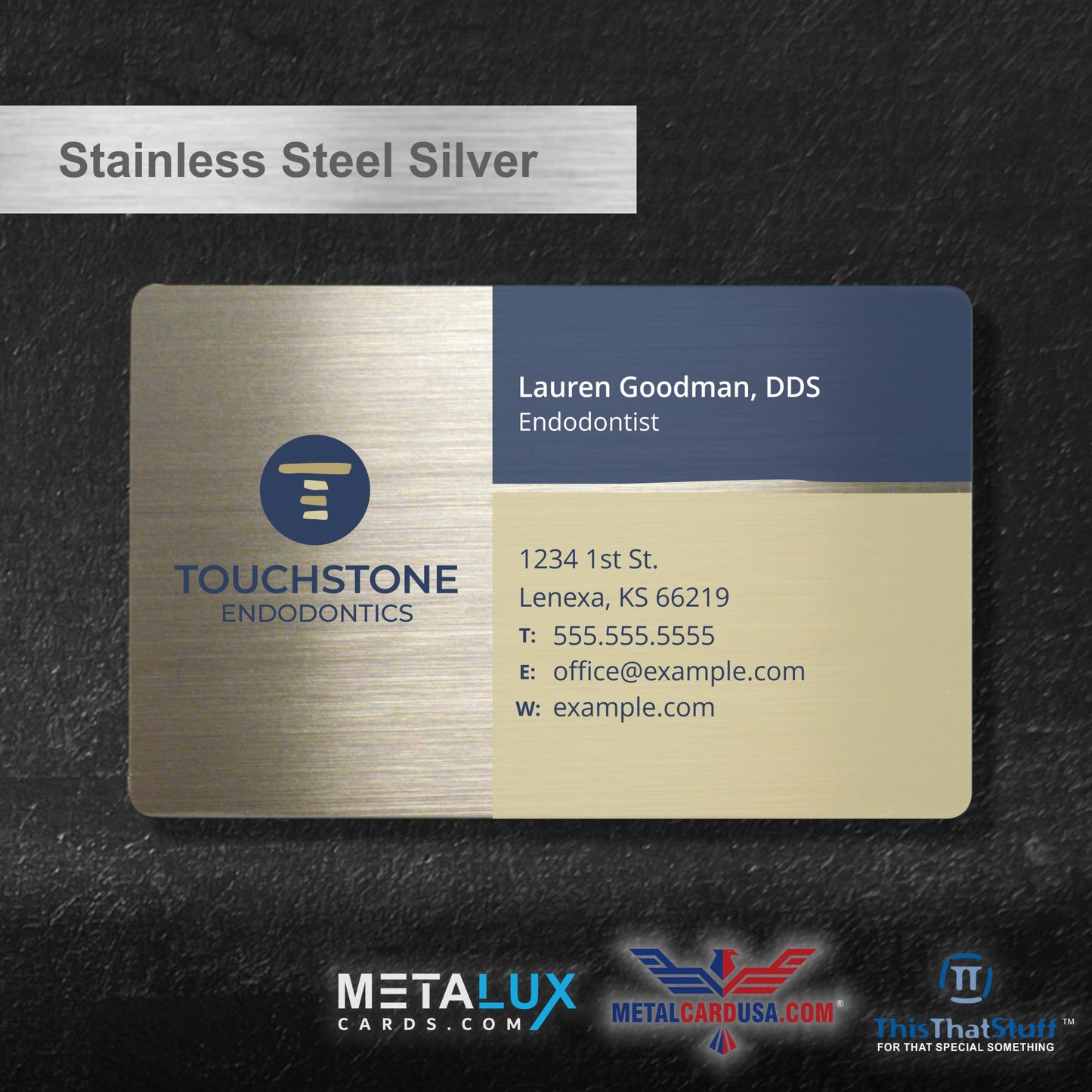 Deluxe Stainless Steel Perma-Etch Metalux Series | Membership Cards | Engraved Business Cards | VIP Cards | Gift Cards | Special Events