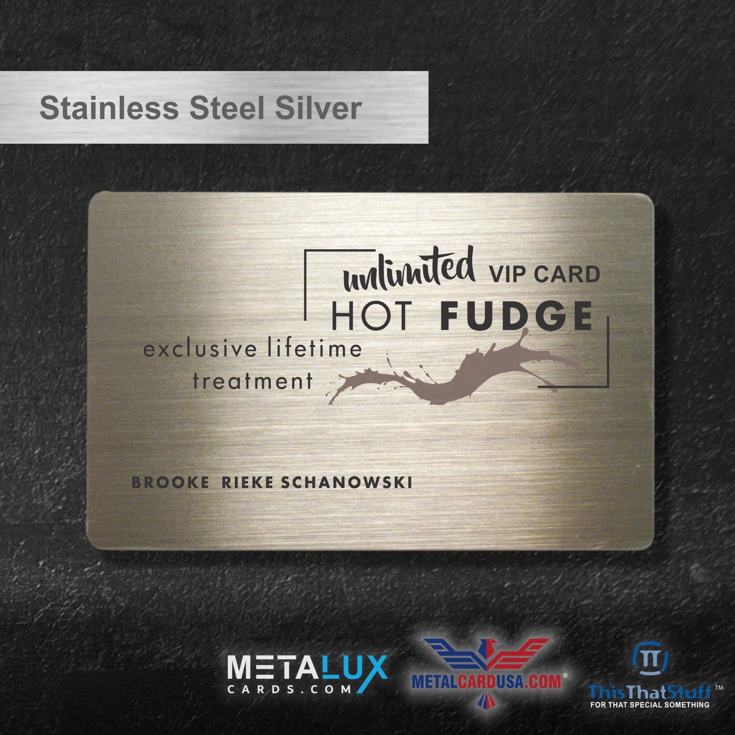 Stainless Steel Business Cards - Membership or VIP Metal Cards for any Luxury event - Quick & Easy to order with fast turnaround
