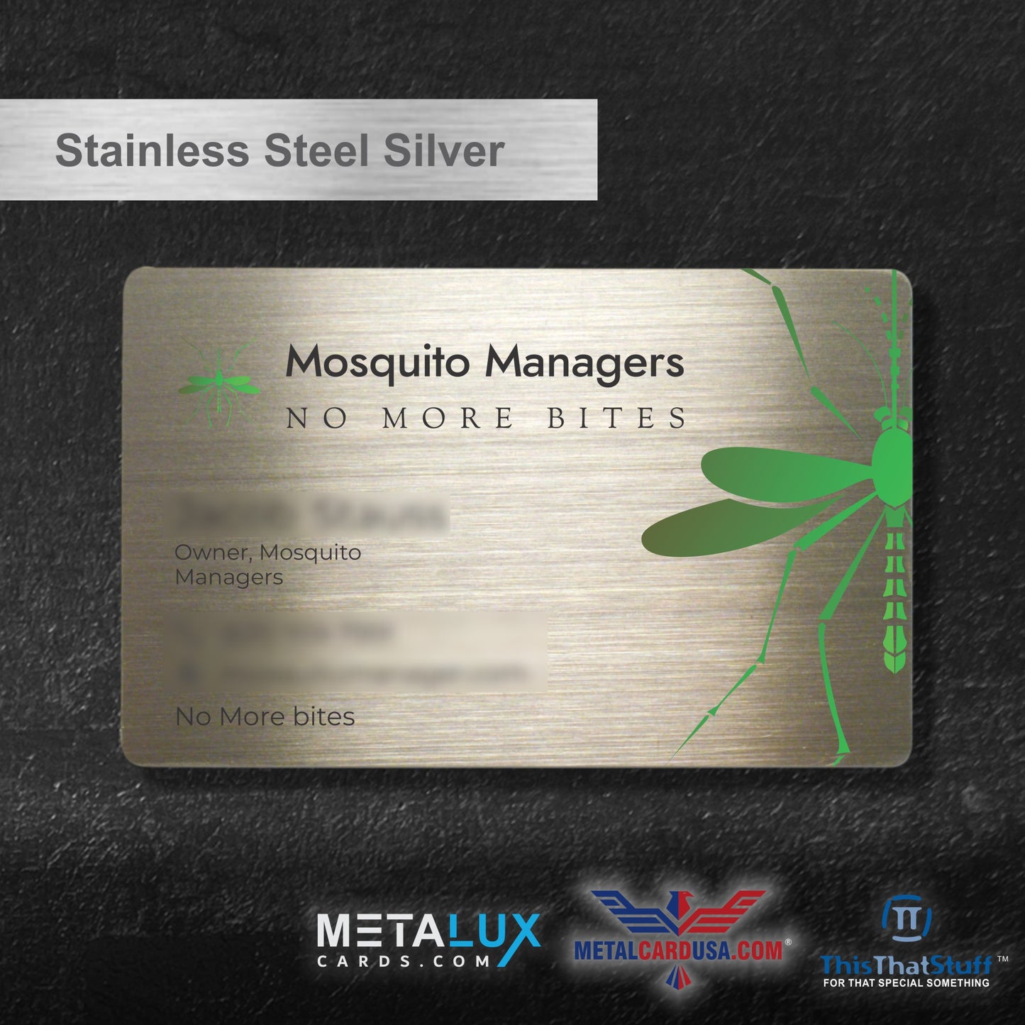 Deluxe Stainless Steel Custom Printed Metalux Series | Membership Cards | Engraved Business Cards | VIP Cards | Gift Cards | Quick Turnaround