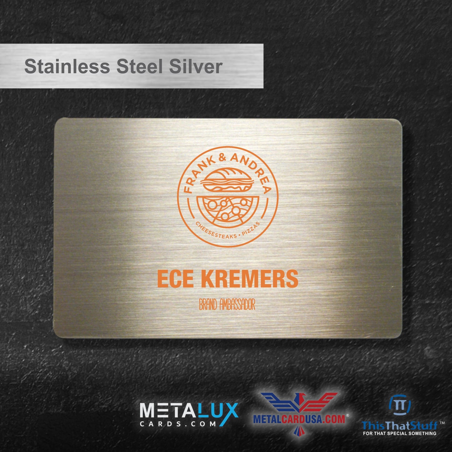 Deluxe Stainless Steel Custom Printed Metalux Series | Membership Cards | Engraved Business Cards | VIP Cards | Gift Cards | Quick Turnaround