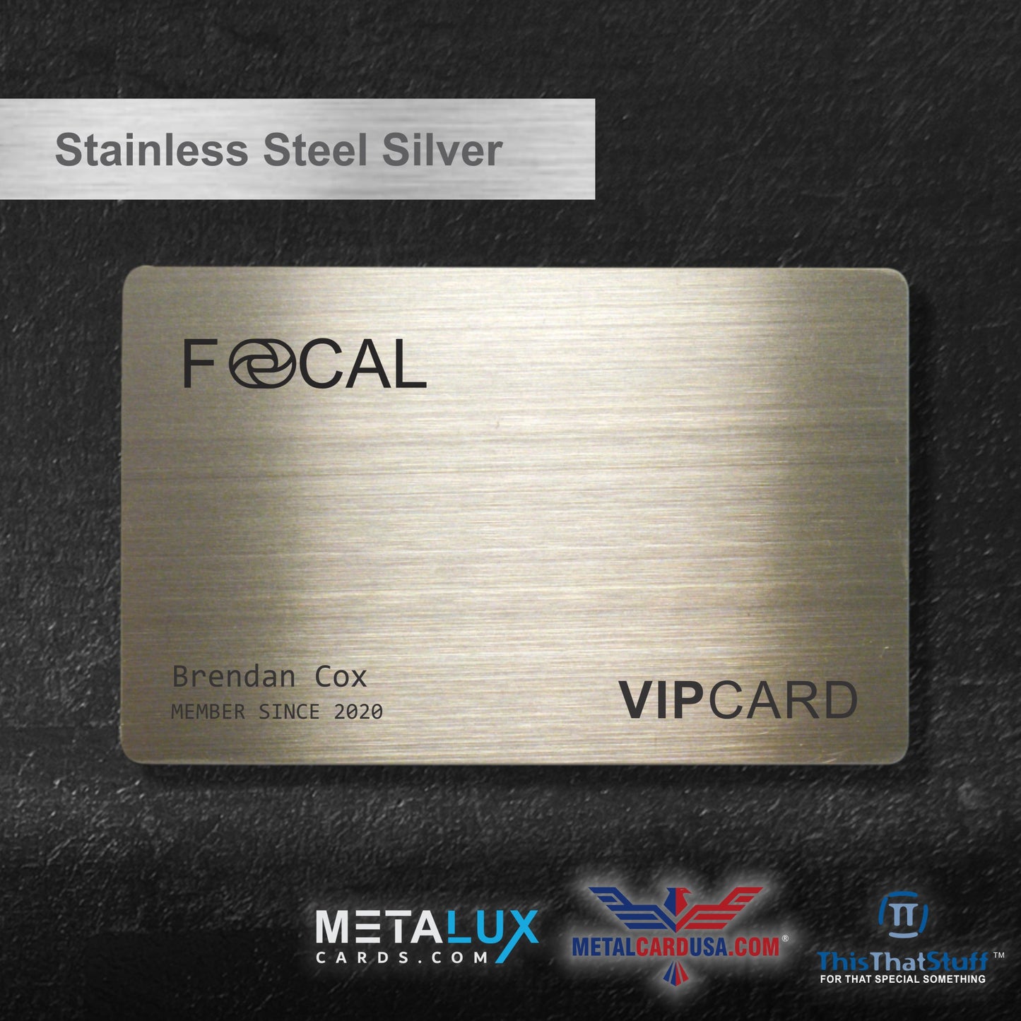 Deluxe Stainless Steel Custom Printed Metalux Series | Membership Cards | Engraved Business Cards | VIP Cards | Gift Cards | Quick Turnaround