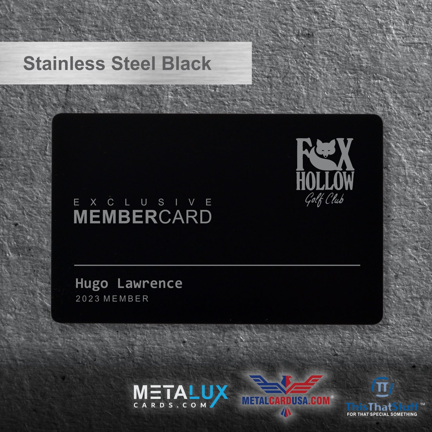 Stainless Steel Business Cards - Membership or VIP Metal Cards for any Luxury event - Quick & Easy to order with fast turnaround