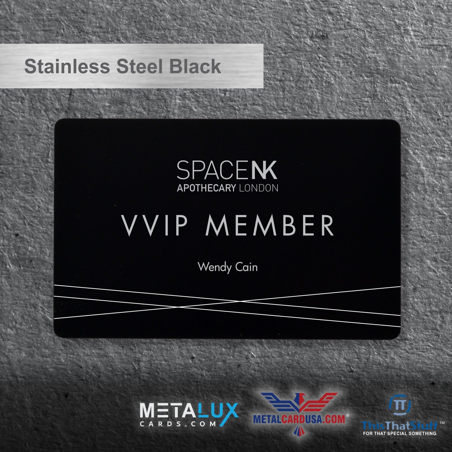 Stainless Steel Business Cards - Membership or VIP Metal Cards for any Luxury event - Quick & Easy to order with fast turnaround