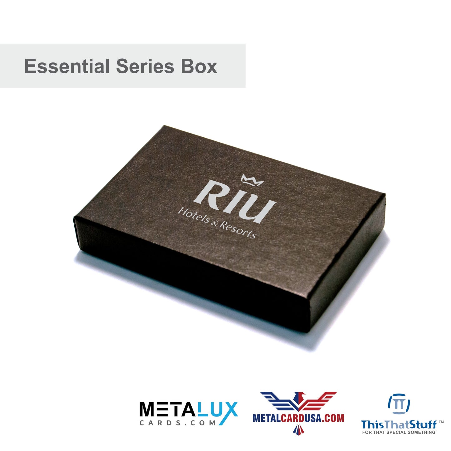 Gift Card Box Essential Series – Holds our high end Metal Cards, can also hold any Credit Card or Gift Card size – Custom Printed Box