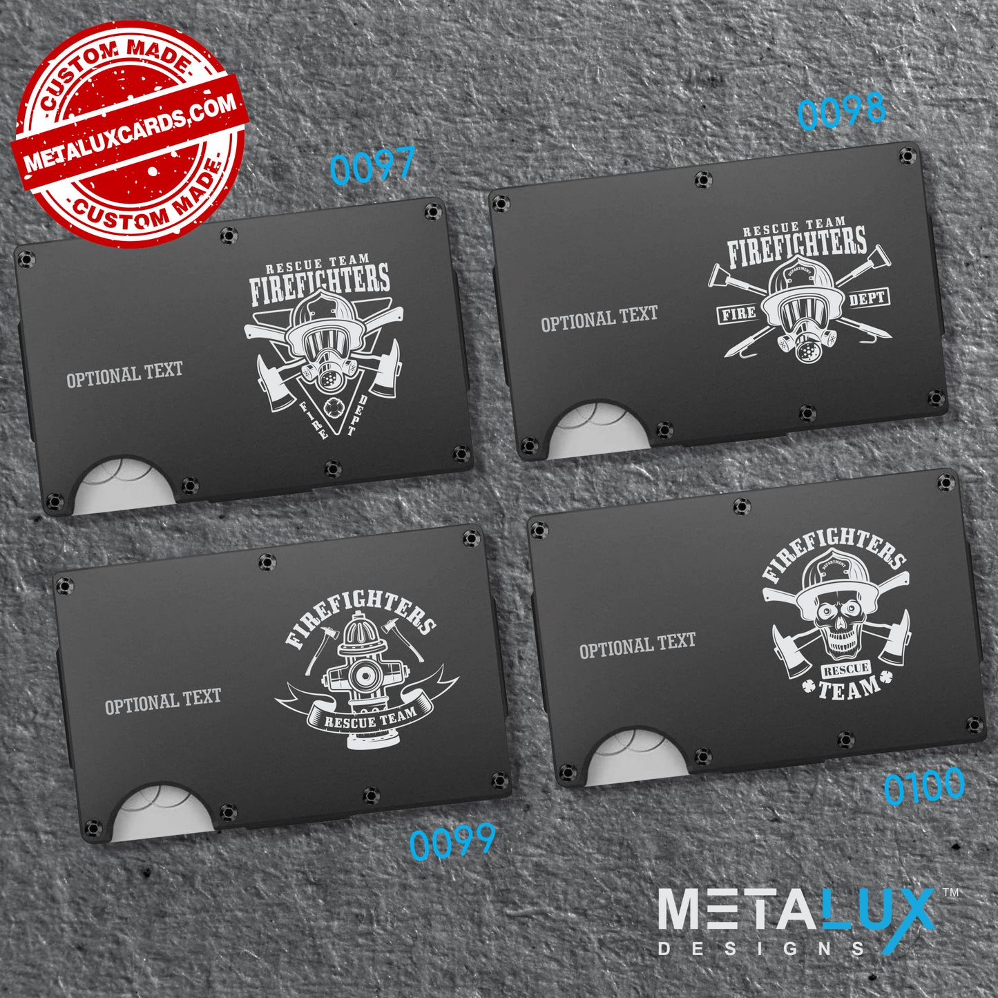Personalized Custom Wallet - The Wallet Redefined - Aluminum Wallet with Money Clip RFID Secure - Custom Engraved with any Design