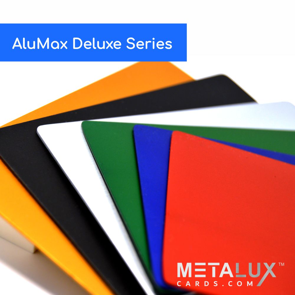 THICK 0.8mm Anodized Aluminum Blanks Credit Card Size | Wholesale Blanks | Individually Packed AluMax Series