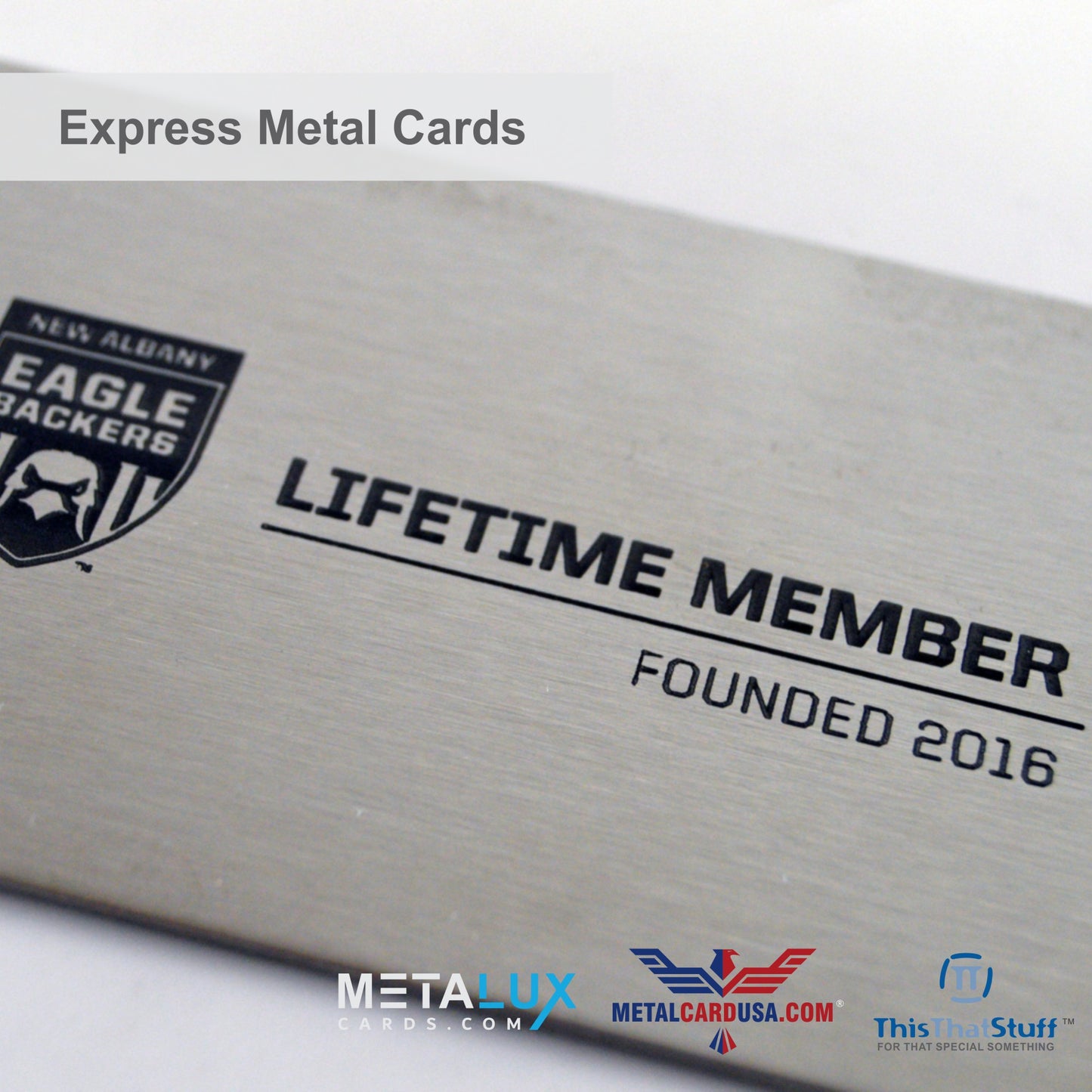 Deluxe Stainless Steel Perma-Etch Metalux Series | Membership Cards | Engraved Business Cards | VIP Cards | Gift Cards | Special Events