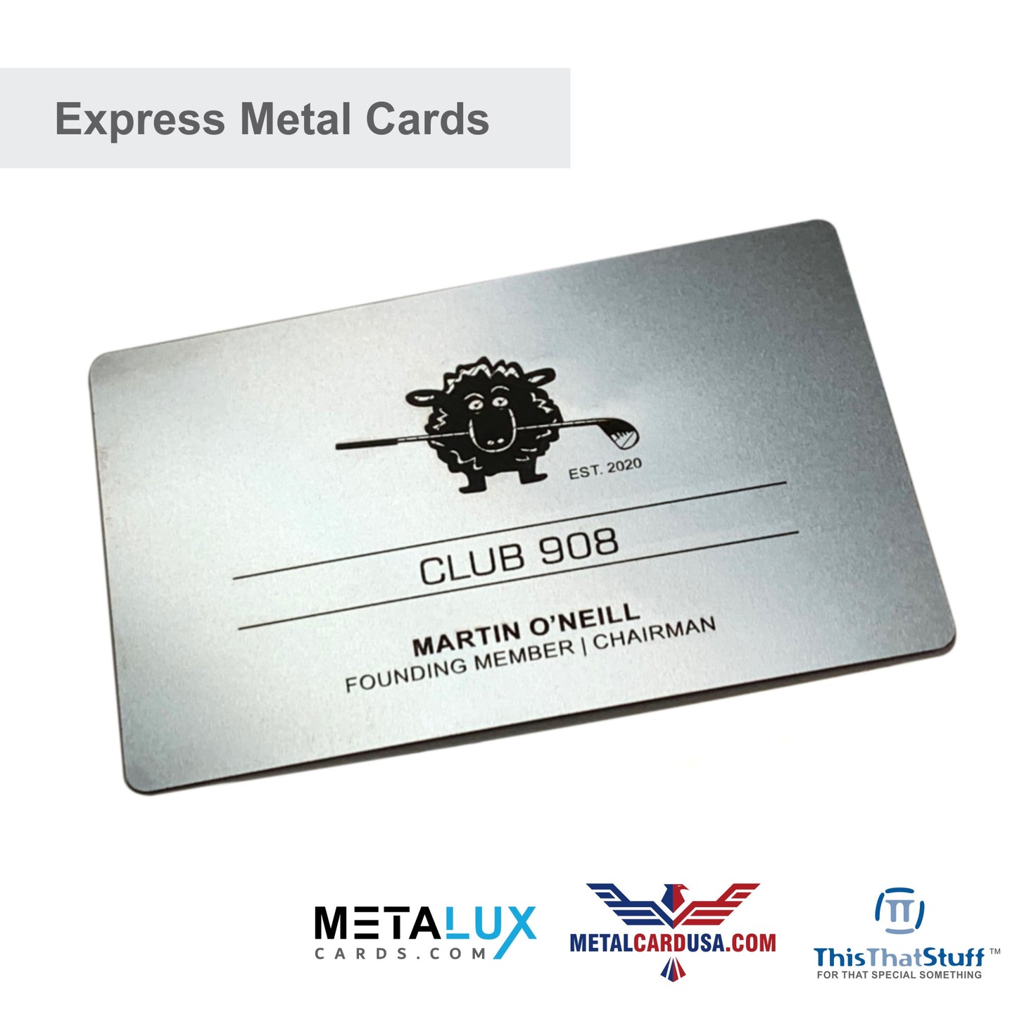 Deluxe Stainless Steel Perma-Etch Metalux Series | Membership Cards | Engraved Business Cards | VIP Cards | Gift Cards | Special Events