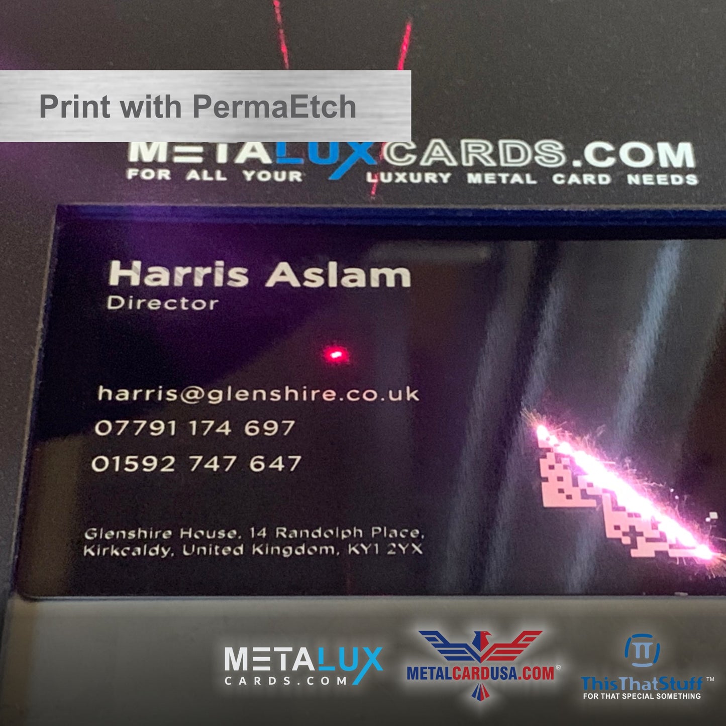 Custom Printed AluSeries | Metal Business Cards | Credit Card Sized | For Membership Cards, Business Cards and Invitations