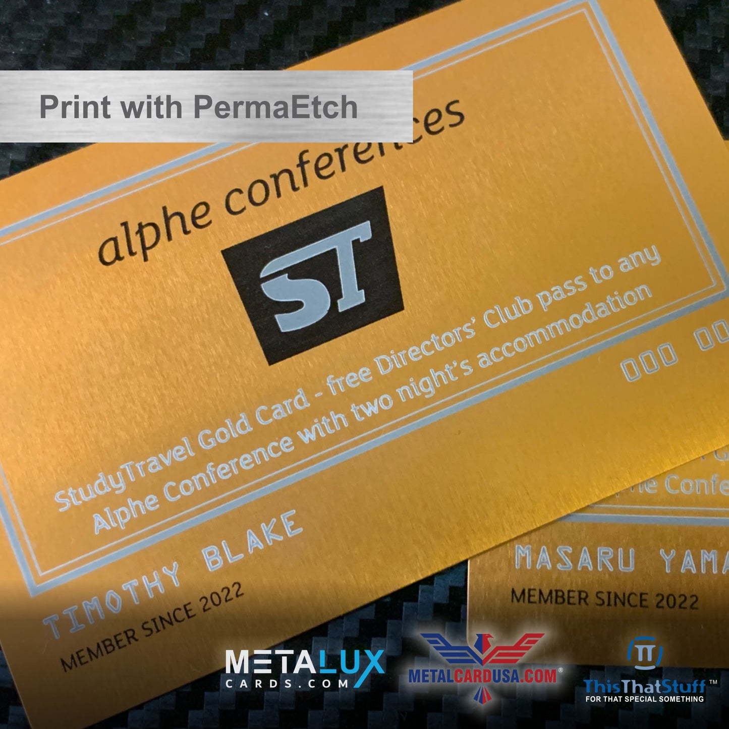 Custom Printed AluSeries | Metal Business Cards | Credit Card Sized | For Membership Cards, Business Cards and Invitations