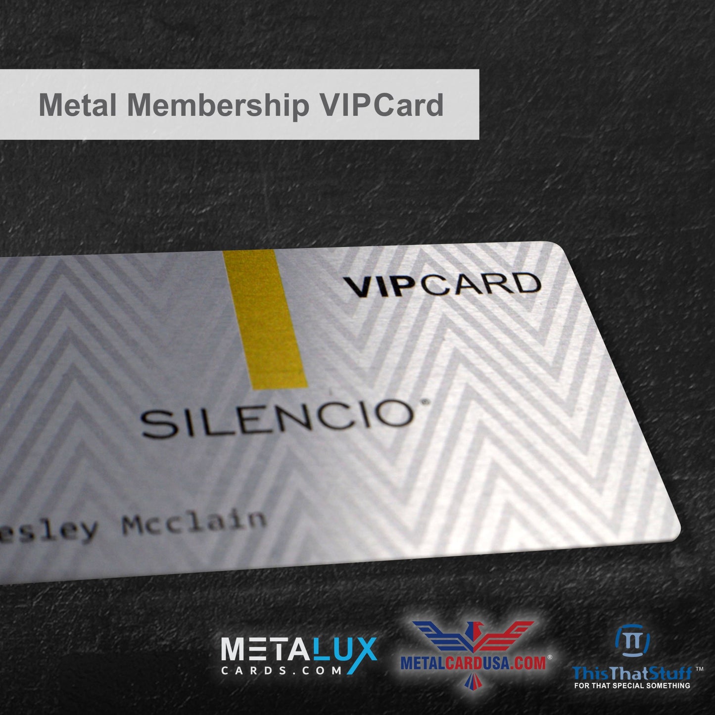 Custom Printed AluSeries Metal Cards | Credit Card Sized | Aluminum for Membership Cards, Business Cards and Invitations