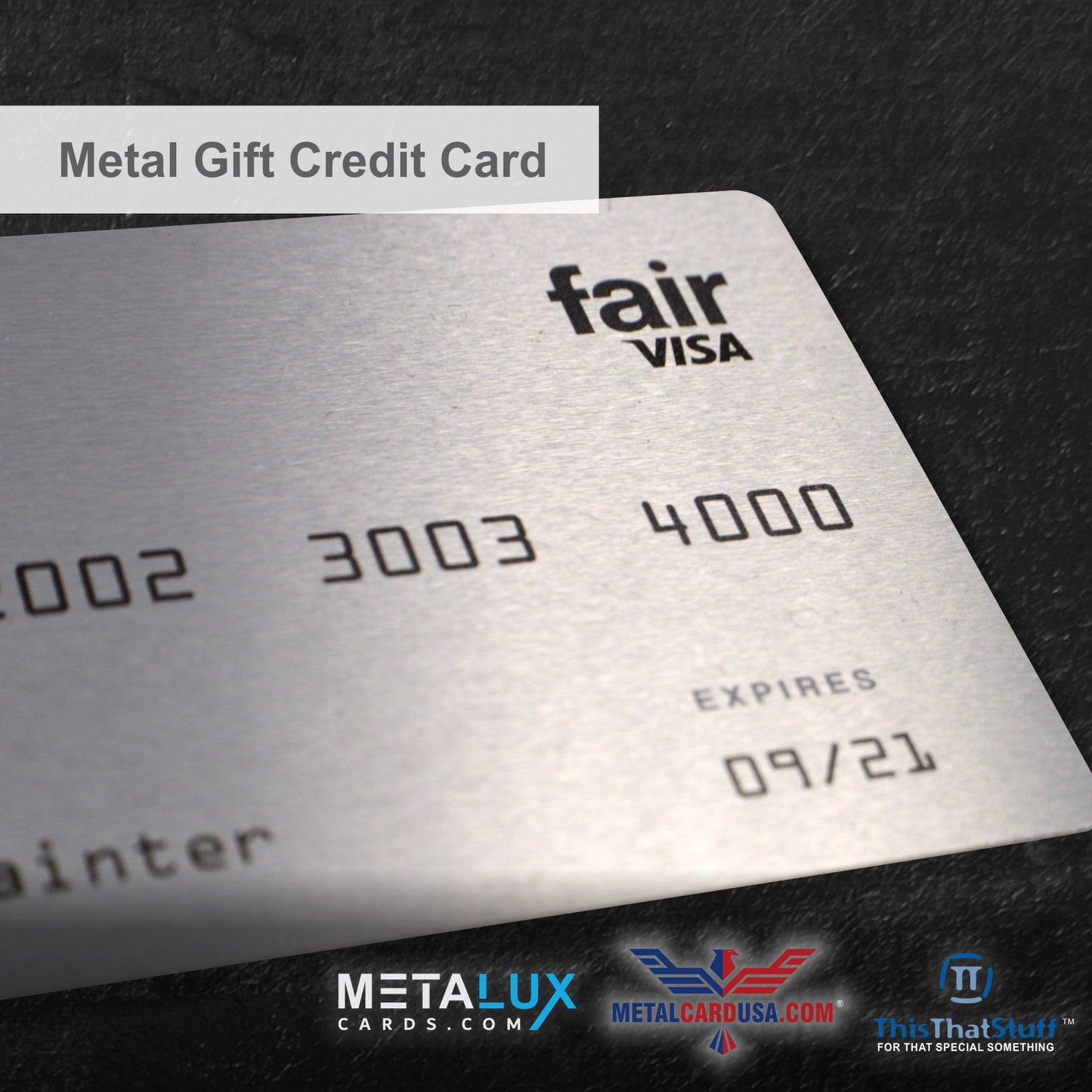Custom Printed AluSeries Metal Cards | Credit Card Sized | Aluminum for Membership Cards, Business Cards and Invitations