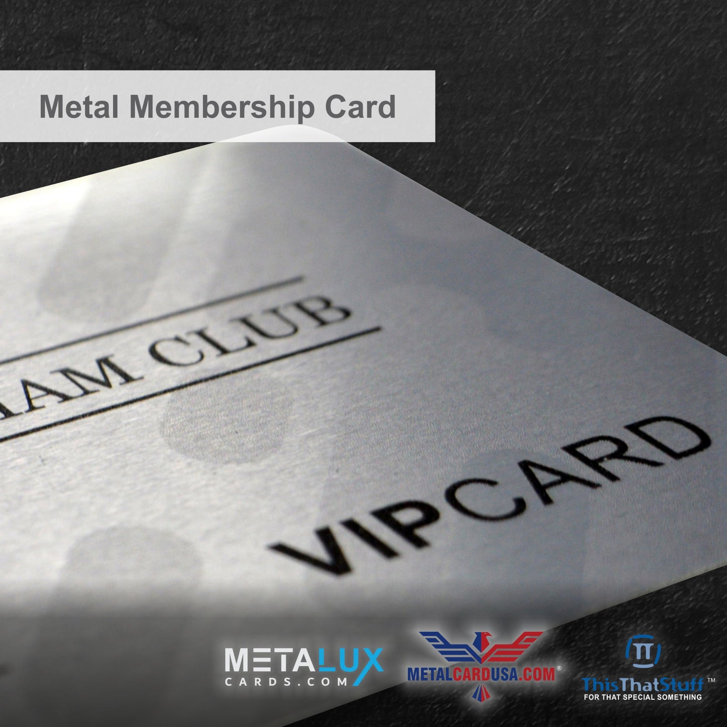Custom Printed AluSeries Metal Cards | Credit Card Sized | Aluminum for Membership Cards, Business Cards and Invitations