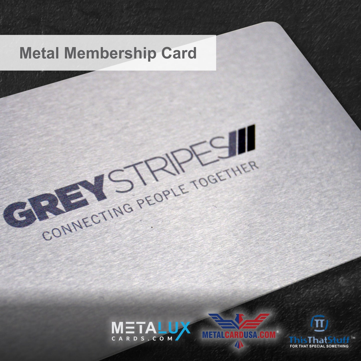Custom Printed AluSeries Metal Cards | Credit Card Sized | Aluminum for Membership Cards, Business Cards and Invitations