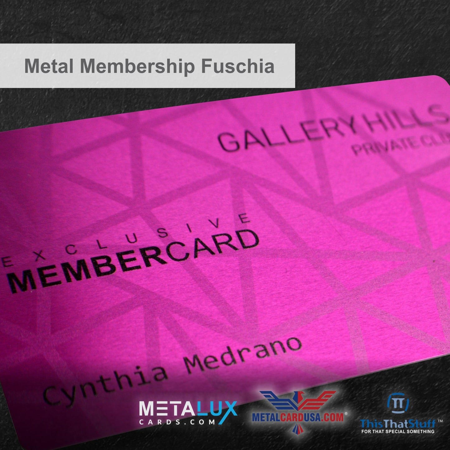 Custom Printed AluSeries Metal Cards | Credit Card Sized | Aluminum for Membership Cards, Business Cards and Invitations