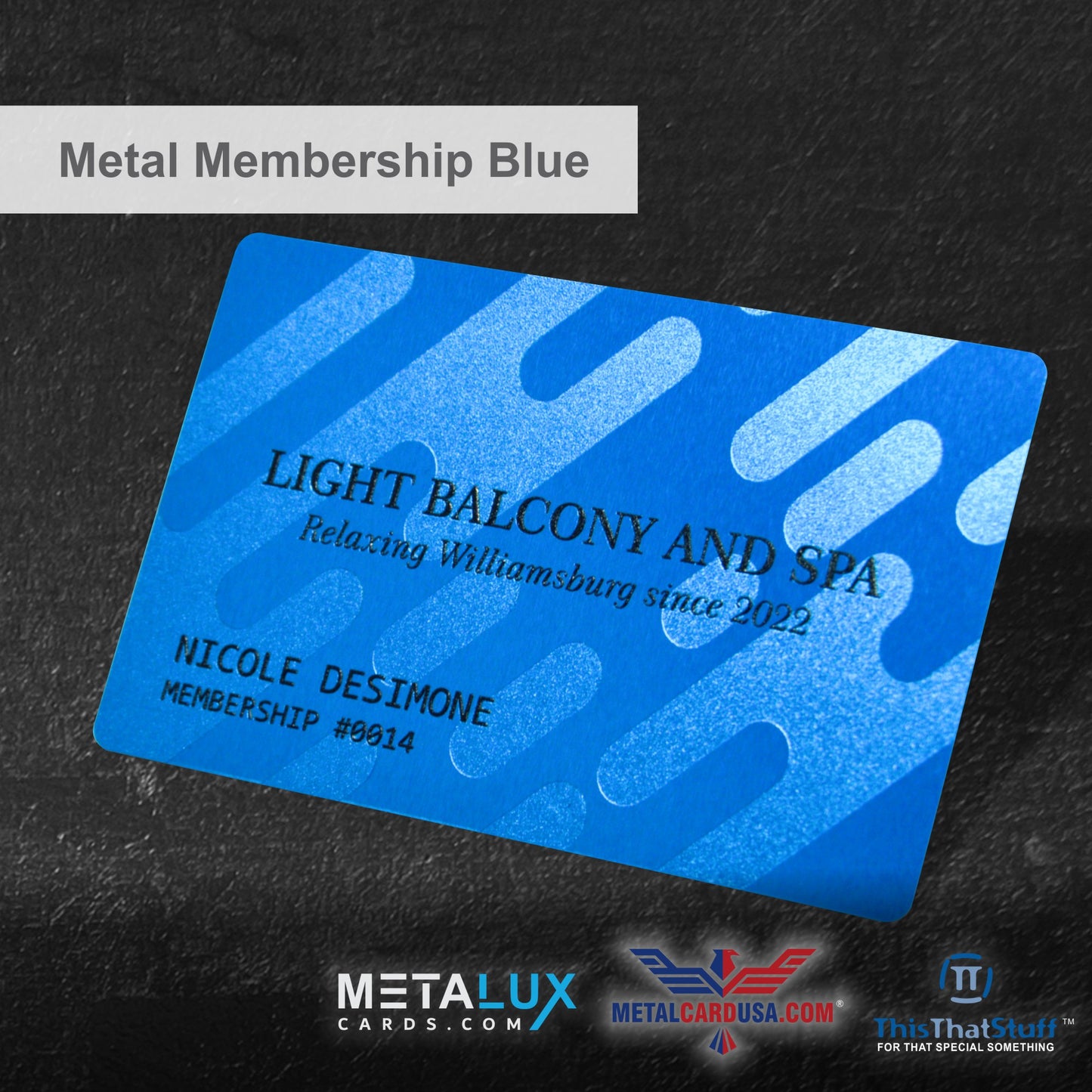 Custom Printed AluSeries Metal Cards | Credit Card Sized | Aluminum for Membership Cards, Business Cards and Invitations