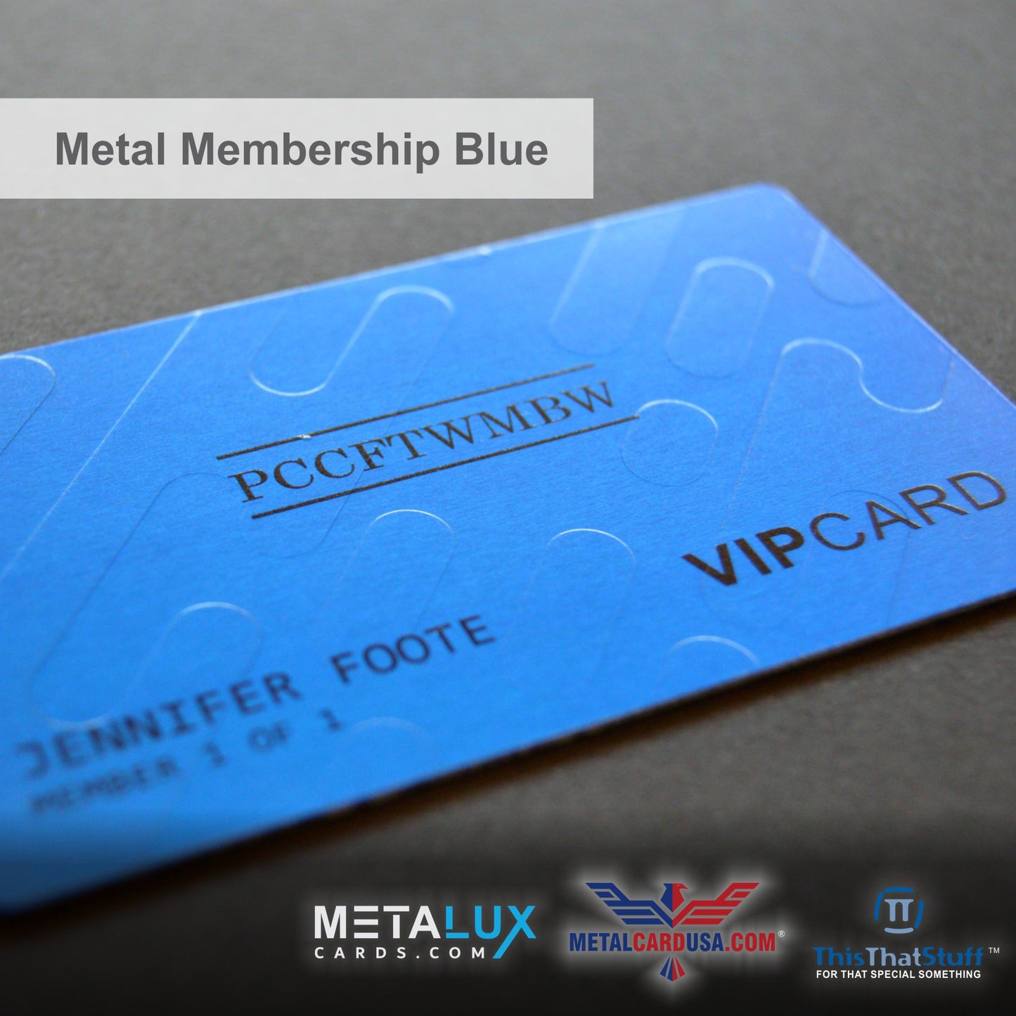 Custom Printed AluSeries Metal Cards | Credit Card Sized | Aluminum for Membership Cards, Business Cards and Invitations