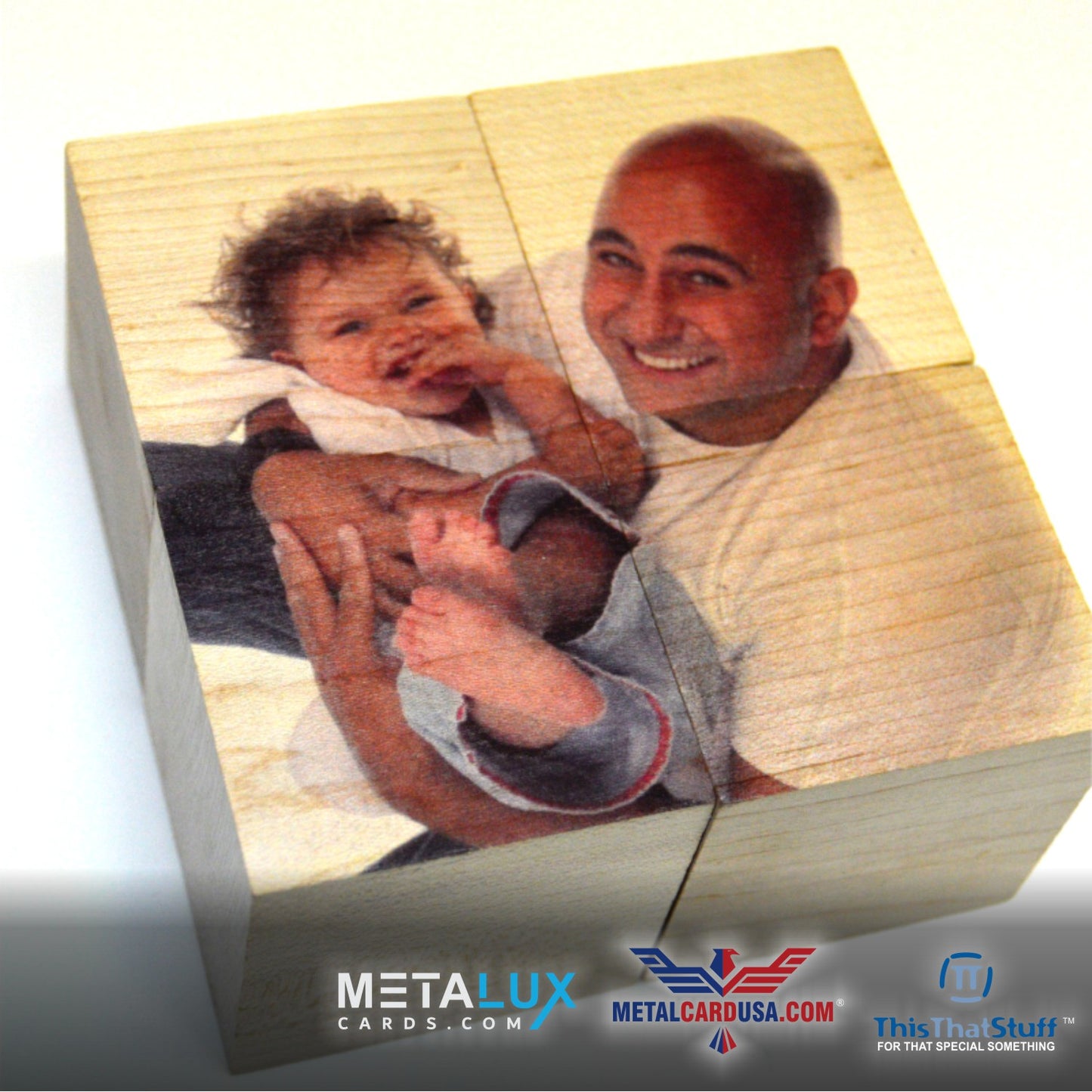 Custom Puzzle printed directly on Wood Cubes with your choice of image | Amazing Original Custom Made Gift