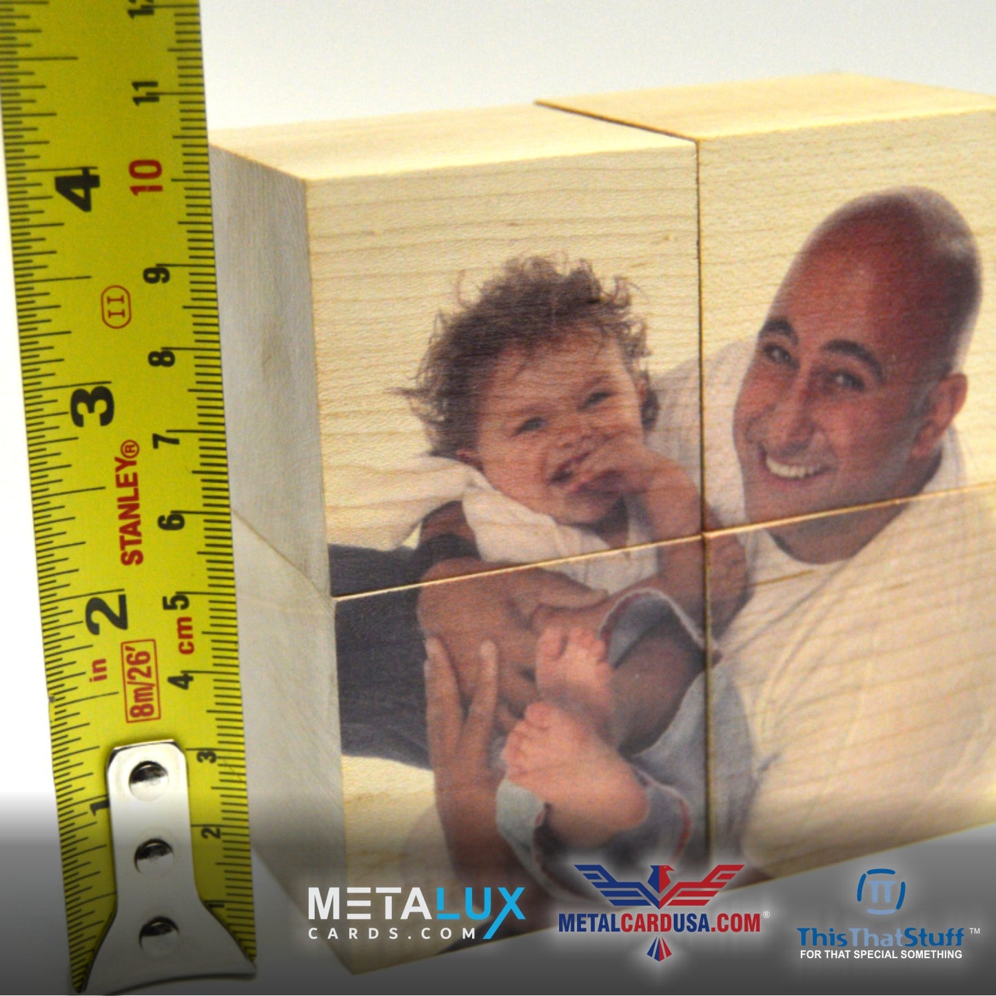 Custom Puzzle printed directly on Wood Cubes with your choice of image | Amazing Original Custom Made Gift