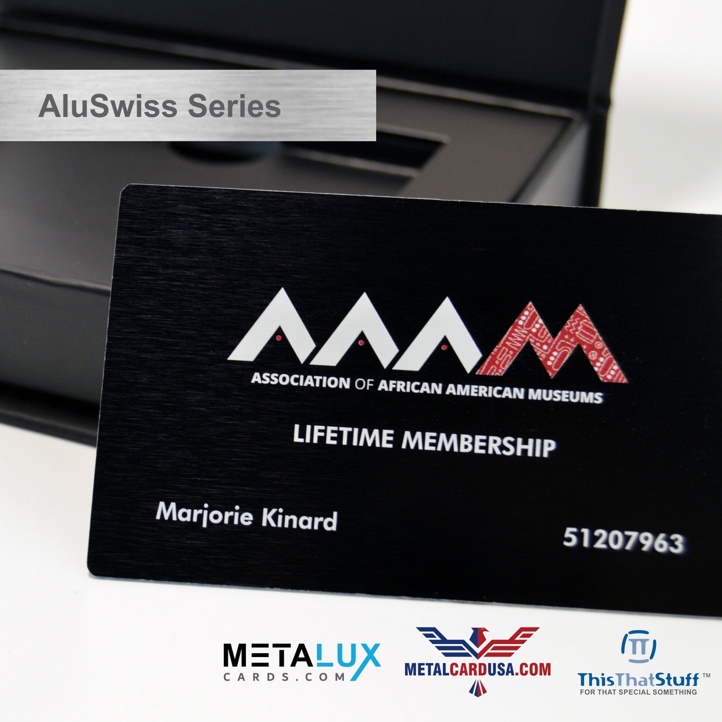 Custom Printed AluSwiss Metal Cards | Credit Card Sized | Aluminum for Membership Cards, Business Cards and Invitations