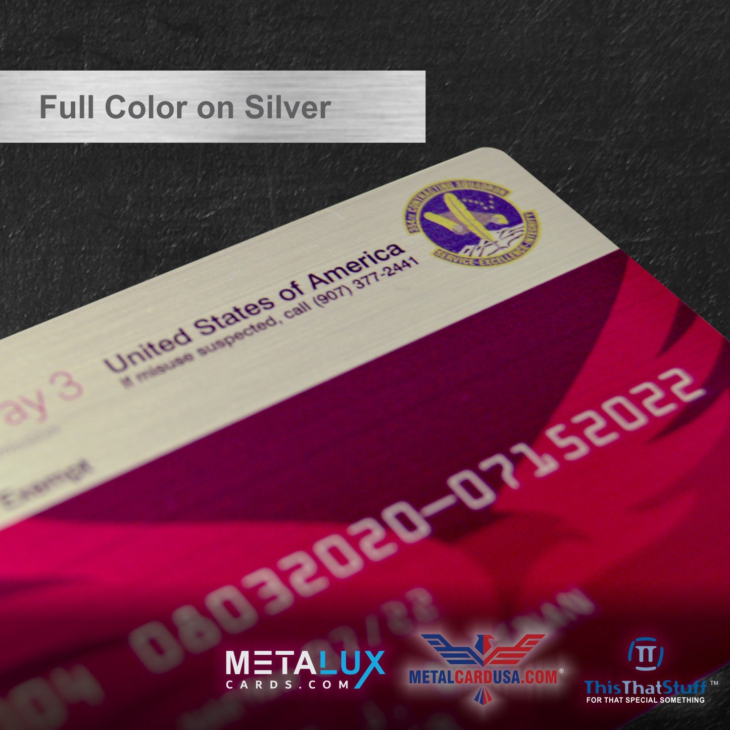 Custom Printed AluSeries Metal Cards | Credit Card Sized | Aluminum for Membership Cards, Business Cards and Invitations