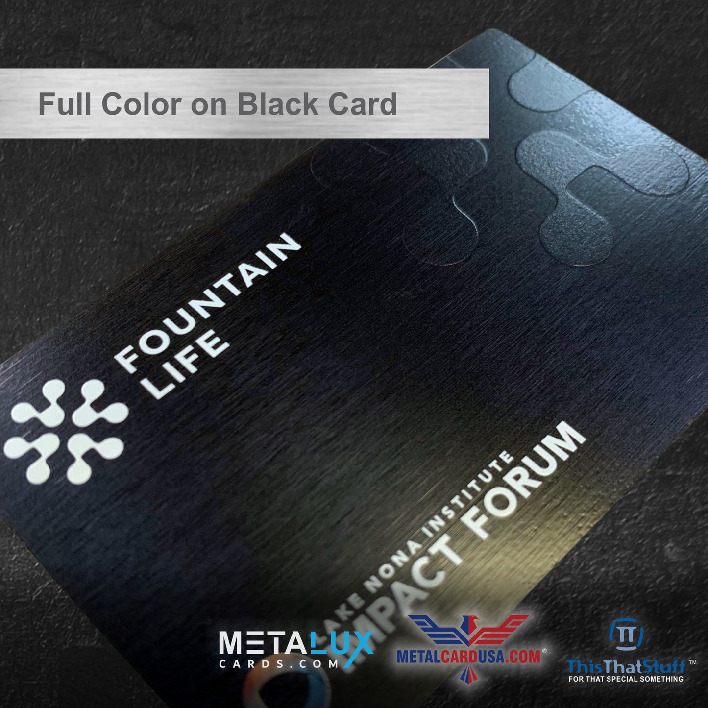 Custom Printed AluSwiss Metal Cards | Credit Card Sized | Aluminum for Membership Cards, Business Cards and Invitations