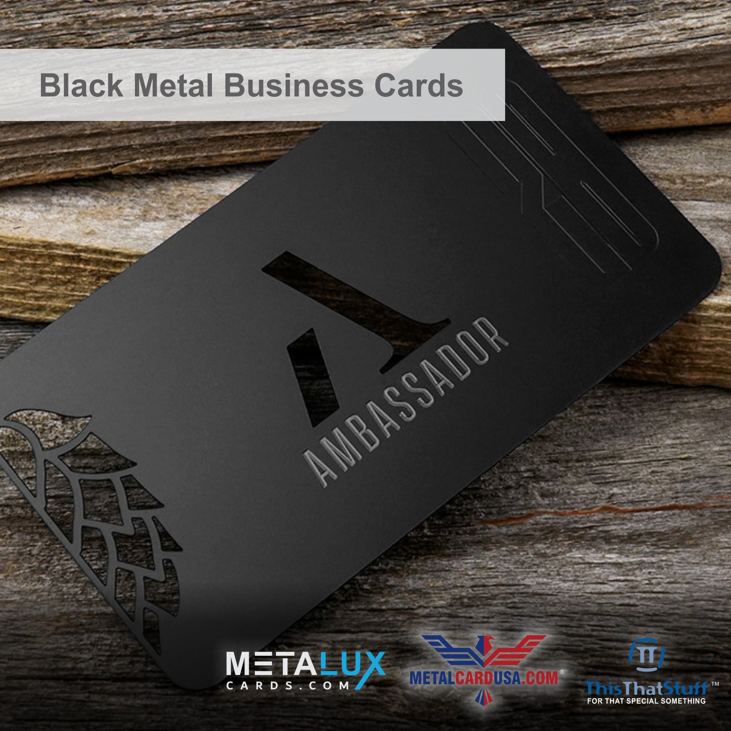 Metalux Black Metal Business Cards | Multi Color Print | Membership Cards | VIP Cards | Gift Cards | Special Events