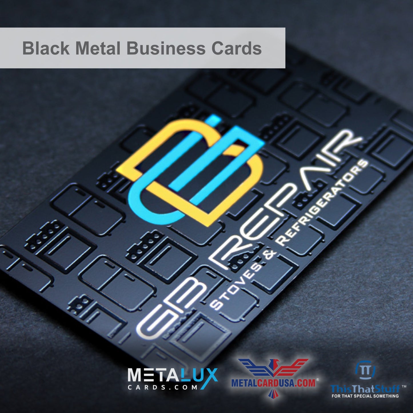 Metalux Black Metal Business Cards | Multi Color Print | Membership Cards | VIP Cards | Gift Cards | Special Events
