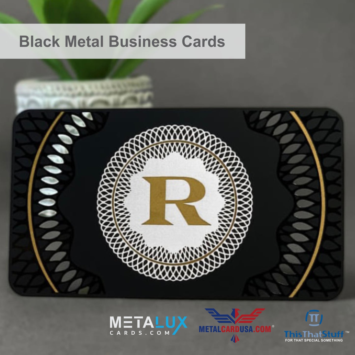 Metalux Black Metal Business Cards | Multi Color Print | Membership Cards | VIP Cards | Gift Cards | Special Events