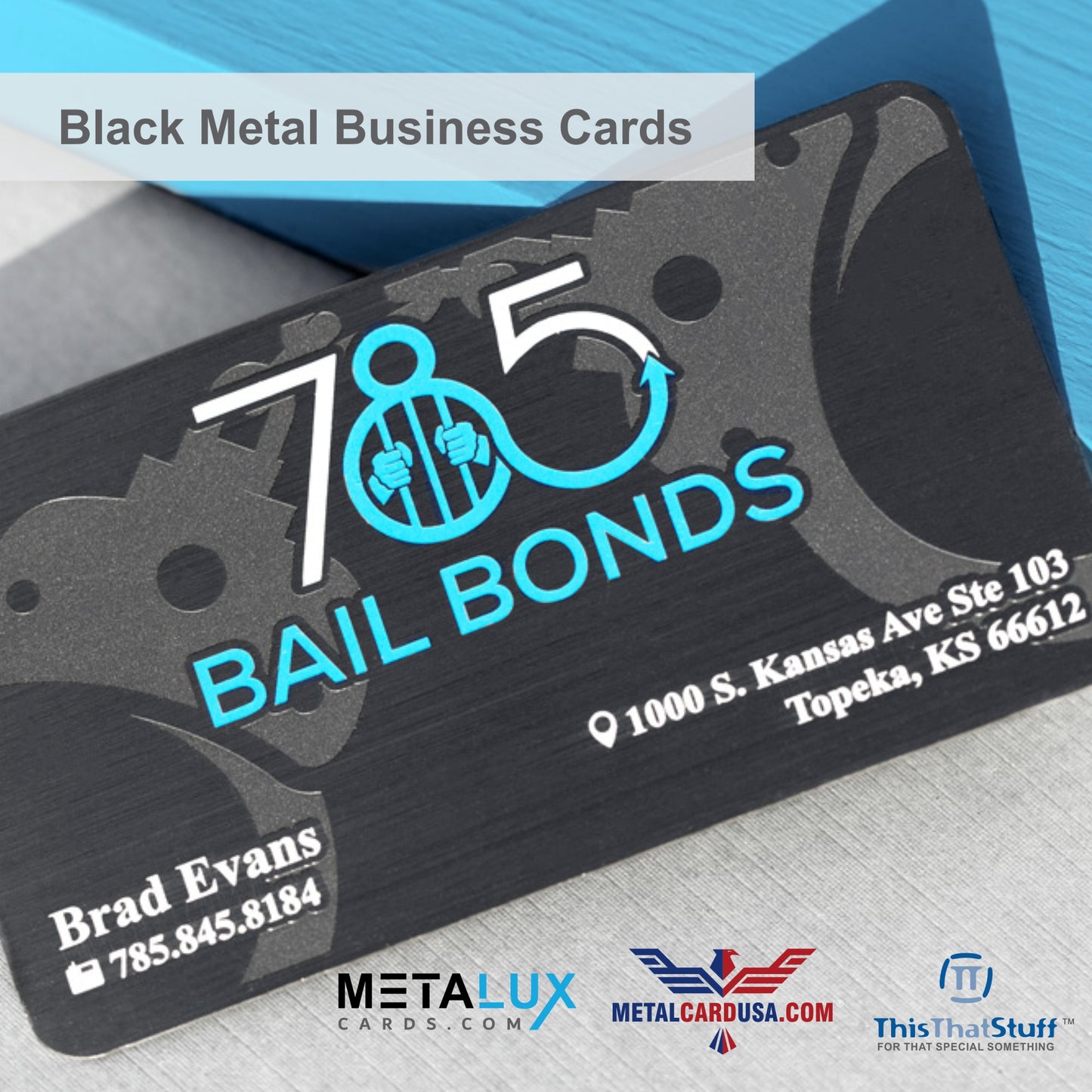 Metalux Black Metal Business Cards | Multi Color Print | Membership Cards | VIP Cards | Gift Cards | Special Events