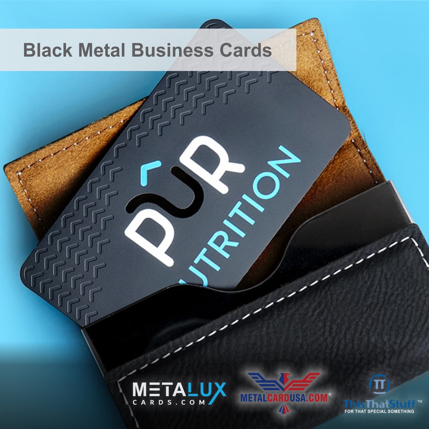Metalux Black Metal Business Cards | Multi Color Print | Membership Cards | VIP Cards | Gift Cards | Special Events