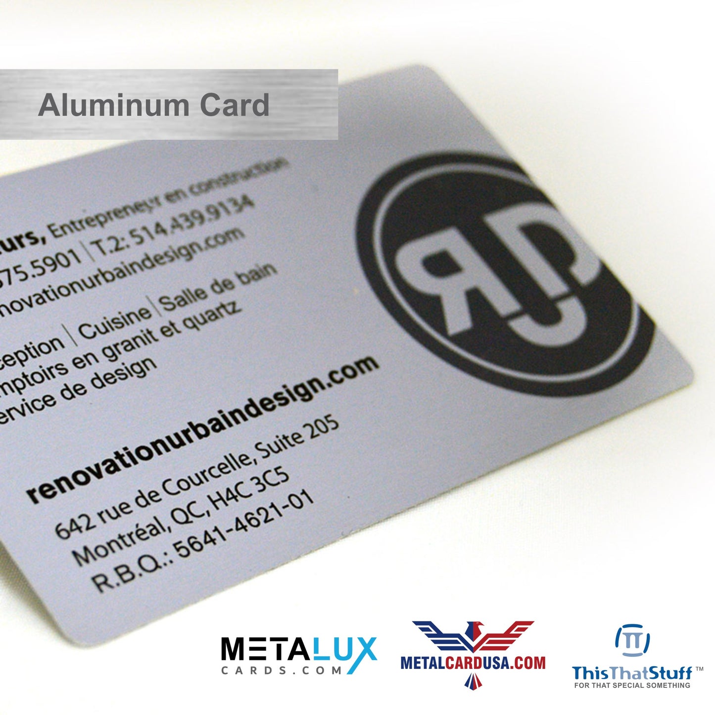 Custom Printed AluSeries | Metal Business Cards | Credit Card Sized | For Membership Cards, Business Cards and Invitations