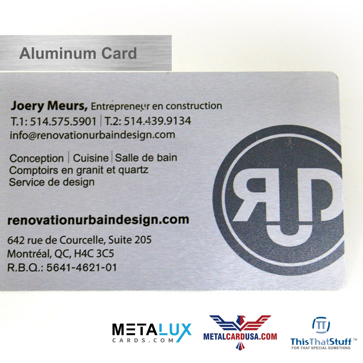 Custom Printed AluSeries | Metal Business Cards | Credit Card Sized | For Membership Cards, Business Cards and Invitations