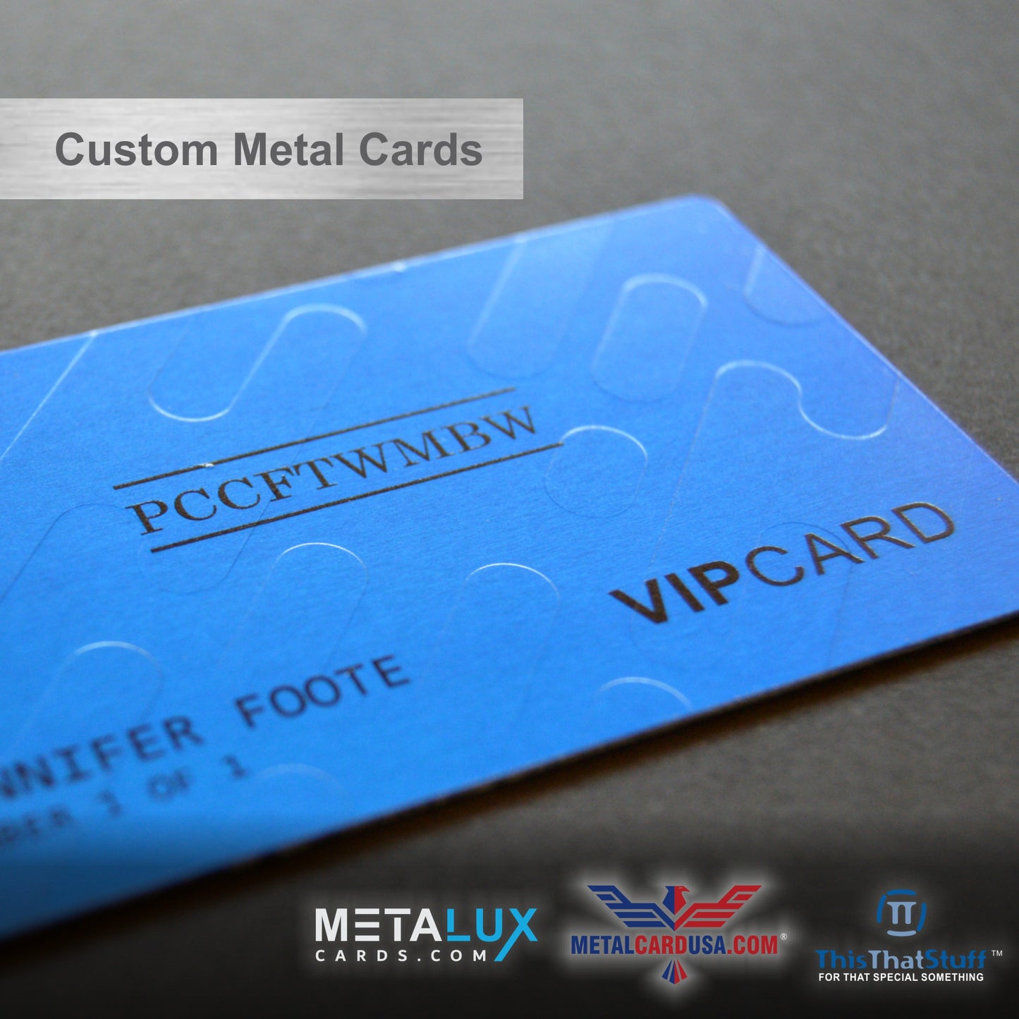 Custom Printed AluSeries | Metal Business Cards | Credit Card Sized | For Membership Cards, Business Cards and Invitations