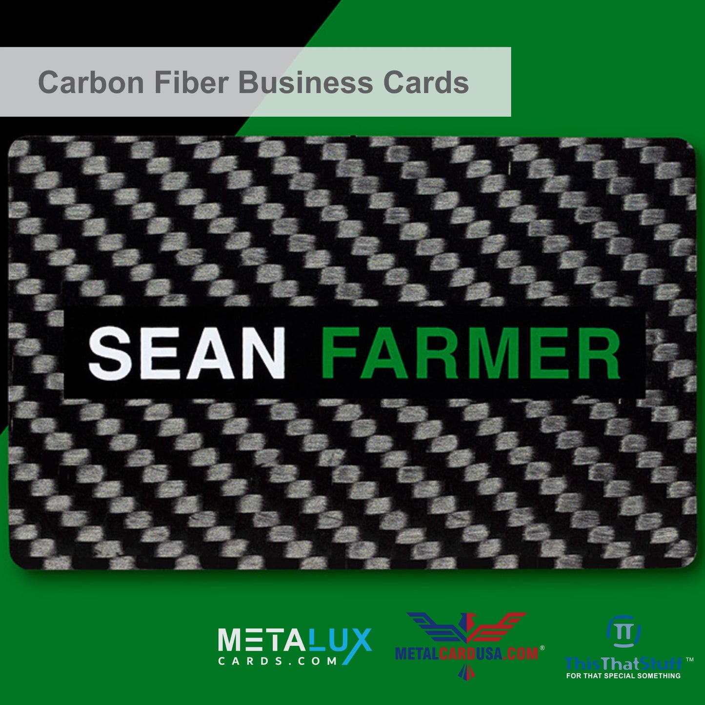 Metalux Carbon Fiber Business Cards | Membership Cards | VIP Cards | Gift Cards | Special Events