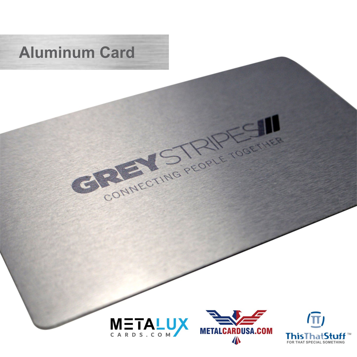 Custom Printed AluSeries Metal Cards | Credit Card Sized | Aluminum for Membership Cards, Business Cards and Invitations