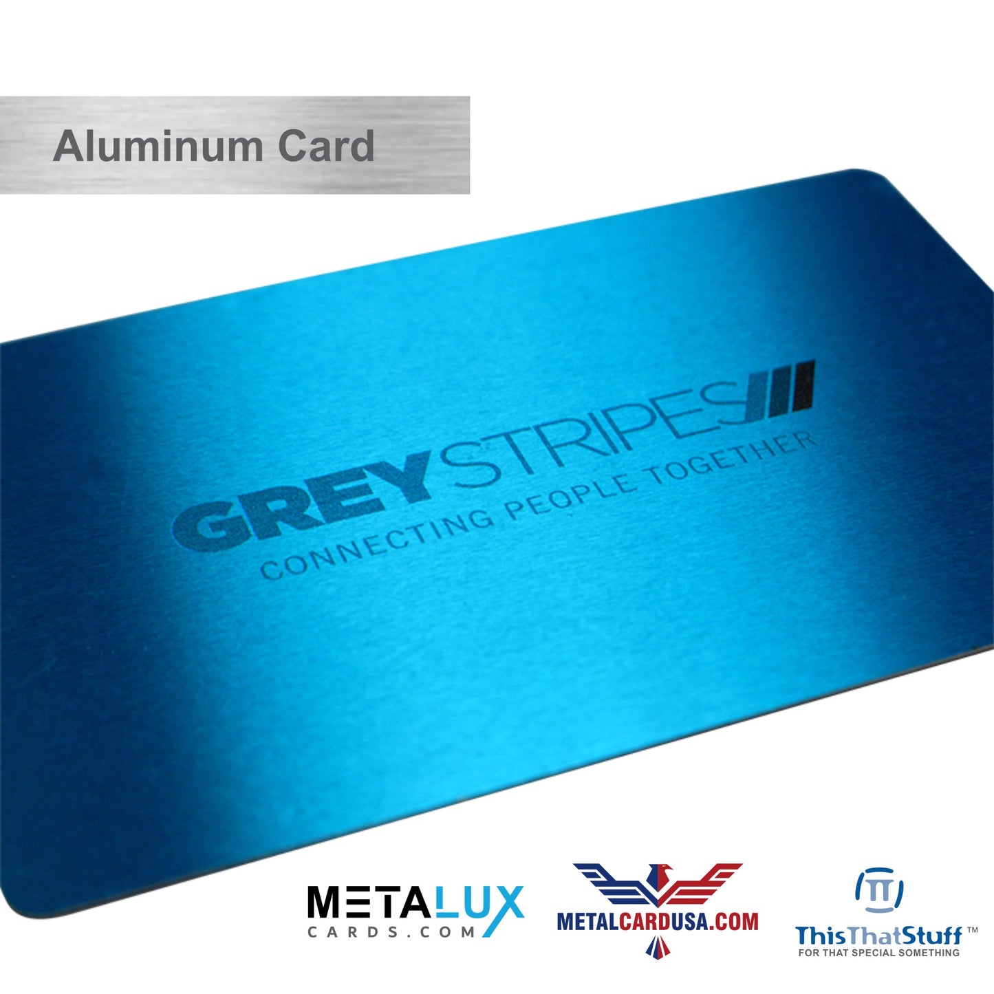 Custom Printed AluSeries Metal Cards | Credit Card Sized | Aluminum for Membership Cards, Business Cards and Invitations