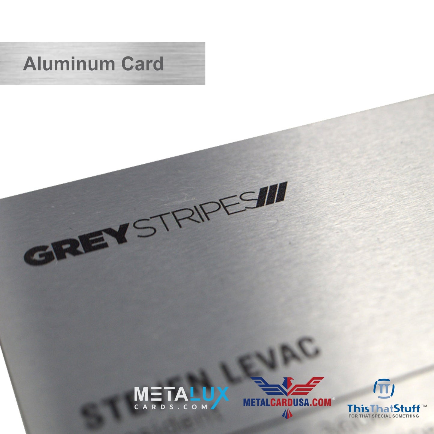 Custom Printed AluSeries Metal Cards | Credit Card Sized | Aluminum for Membership Cards, Business Cards and Invitations