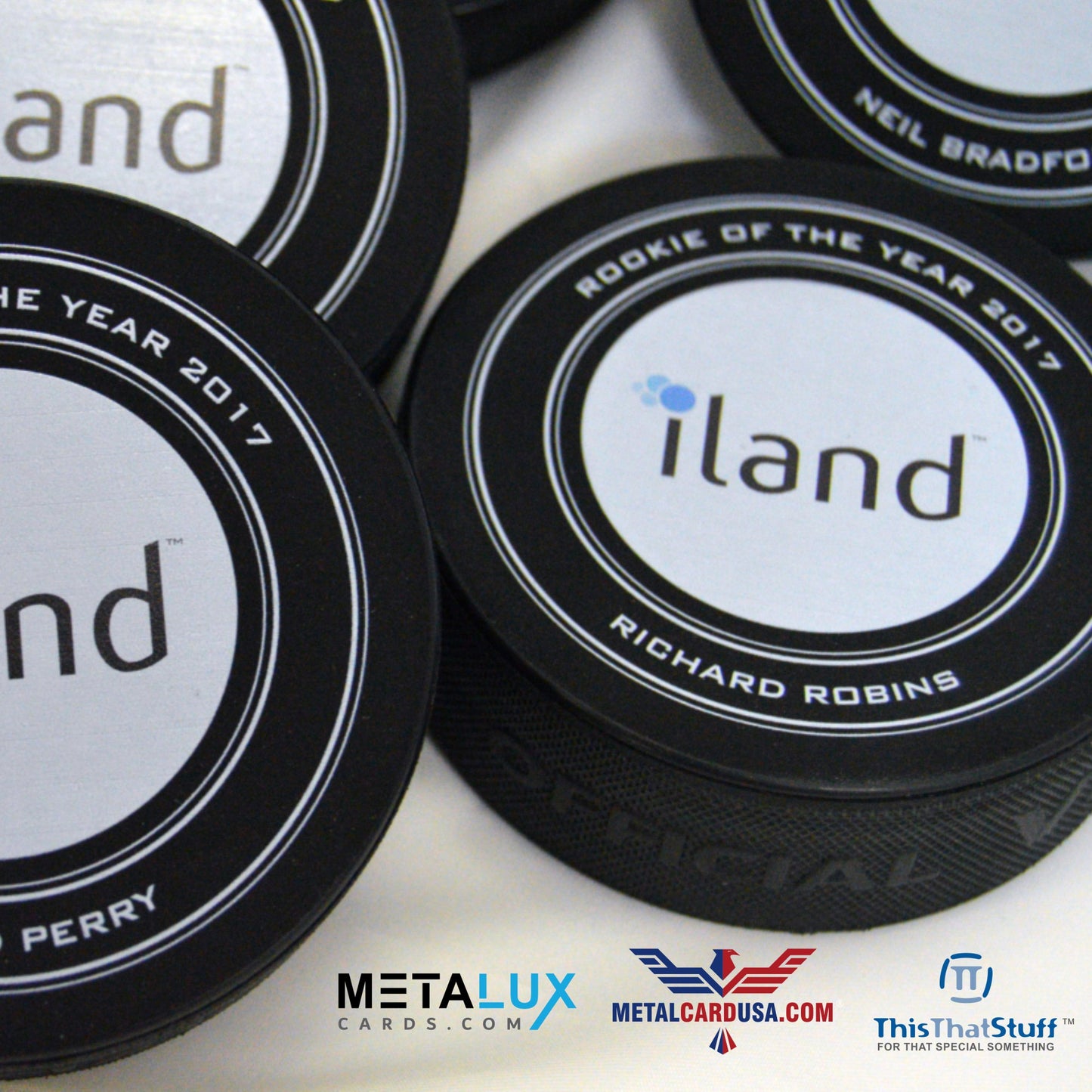 Corporate Custom Designed Hockey Puck | Printed on an Official Weight and Size Regulated Puck