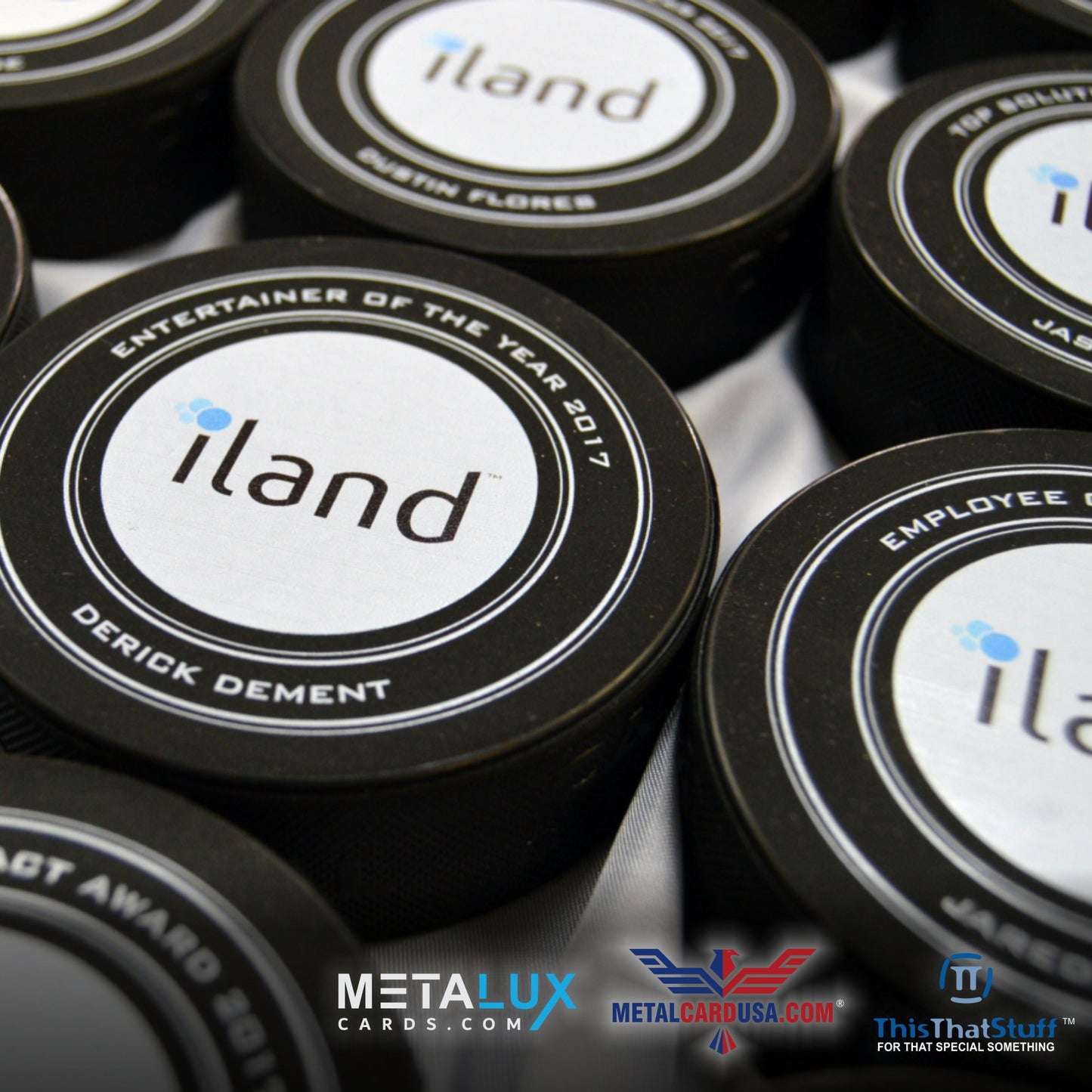 Corporate Custom Designed Hockey Puck | Printed on an Official Weight and Size Regulated Puck