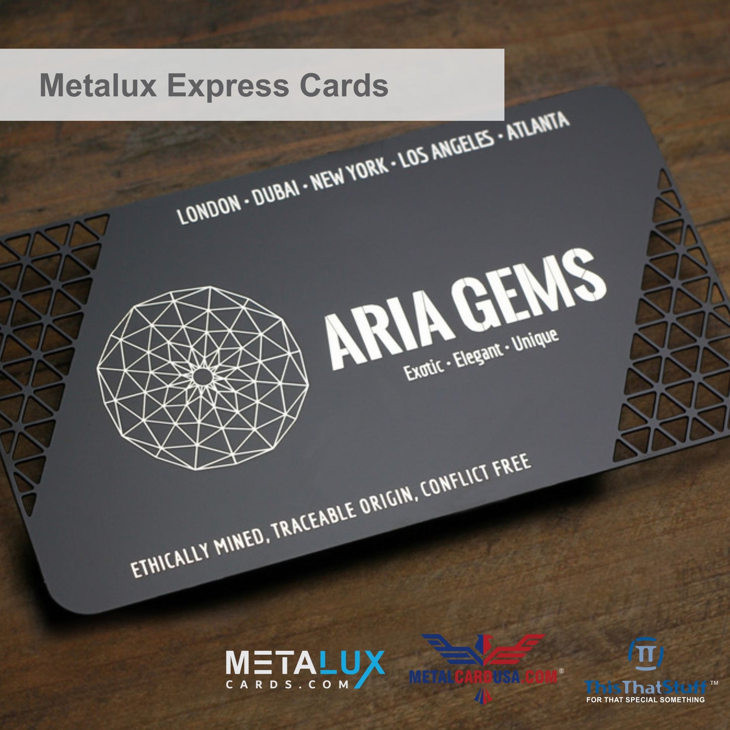 Metalux Express Metal Business Cards | Membership Cards | VIP Cards | Gift Cards | Special Events | Production 10 Business Days