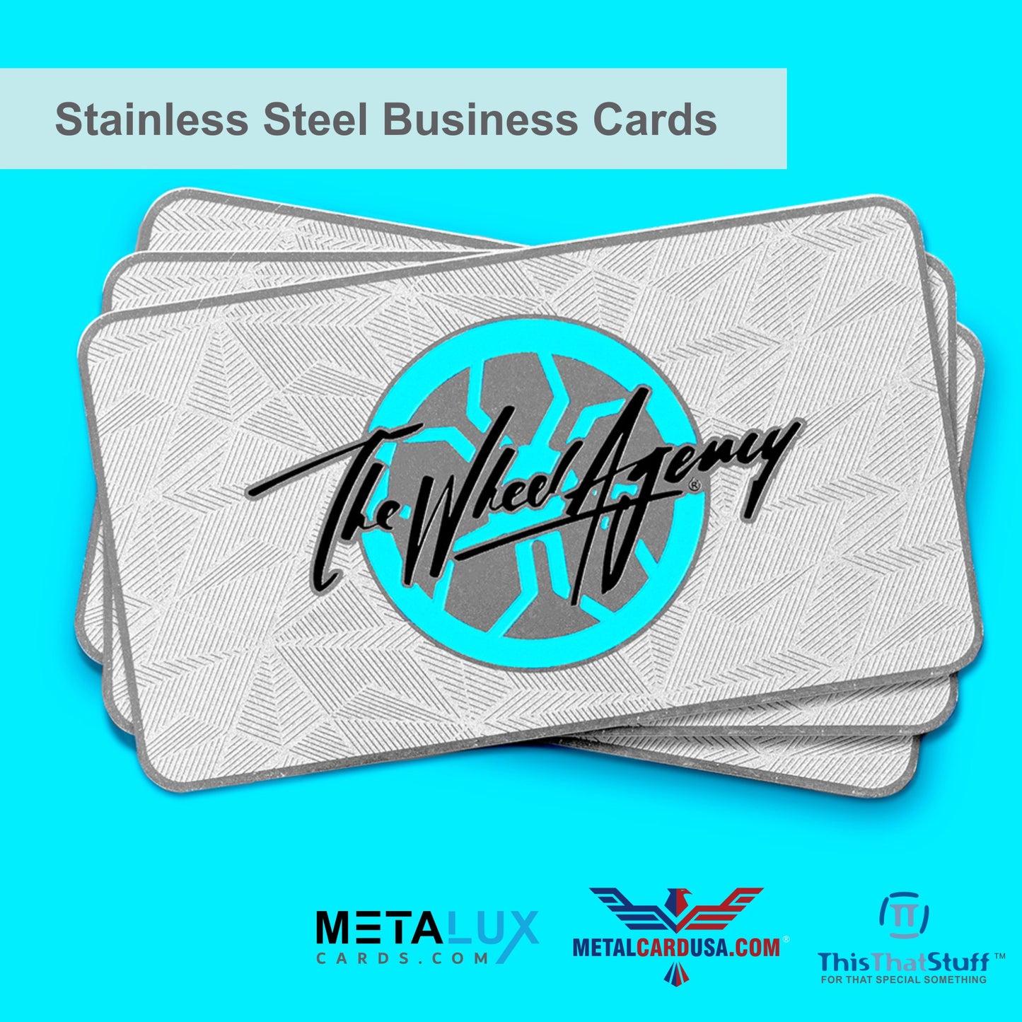 Metalux Stainless Steel Business Cards | Multi Color Print | Membership Cards | VIP Cards | Gift Cards | Special Events