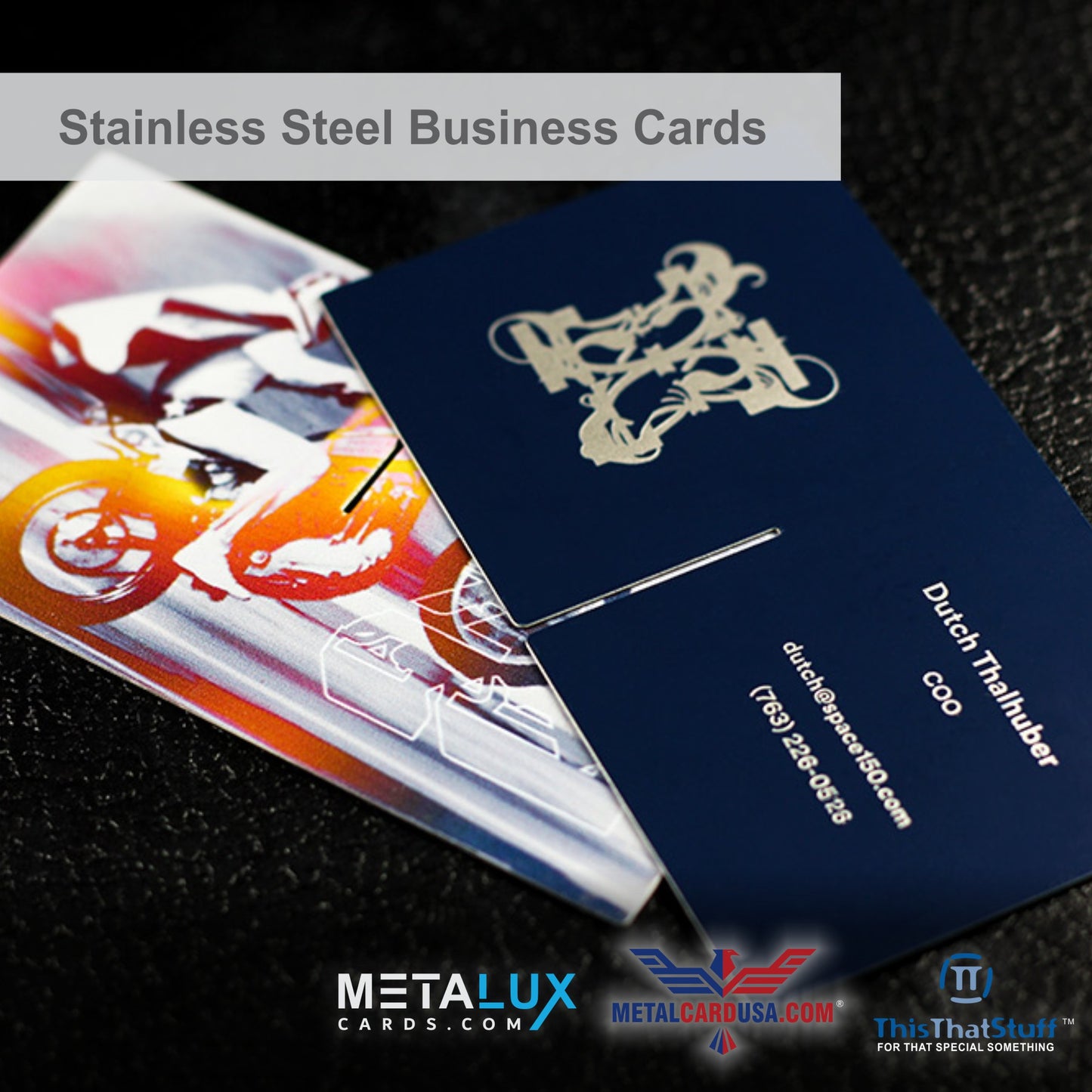 Metalux Stainless Steel Business Cards | Multi Color Print | Membership Cards | VIP Cards | Gift Cards | Special Events